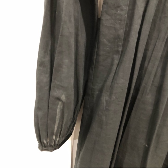 Catherine Malandrino black mid calf long dress. Size 0. Made in China.100 cotton - Picture 9 of 11